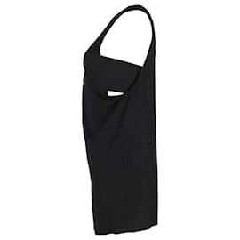 Alexander Wang-Alexander Wang.Mini-robe à col rond en coton noir-Noir