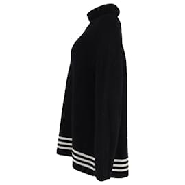 Khaite-Jersey Khaite de cuello alto en lana negra-Negro