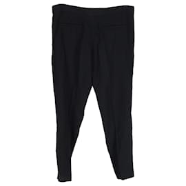 Chloé-Pantalones Chloé de pernera recta en lana negra-Negro