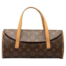 Louis Vuitton-Bolsa Louis Vuitton Sonatine Monogram Bolsa de lona M51902 em boa condição-Outro