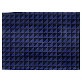 Proenza Schouler-Bolsa clutch grande geométrica Proenza Schouler em couro azul-Azul