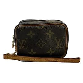 Louis Vuitton-Louis Vuitton Truth Wapiti Pouch Canvas Clutch Bag M58030 in fair condition-Other