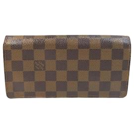 Louis Vuitton-Louis Vuitton Portefeuille Brazza Geldbörse Canvas Lange Geldbörse N60017 in gutem Zustand-Andere