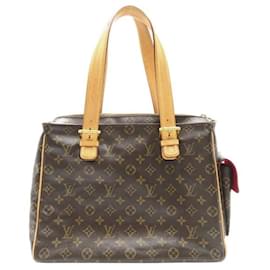 Louis Vuitton-Louis Vuitton Multiplicite Tote Bag Canvas Tote Bag M51162 in fair condition-Other