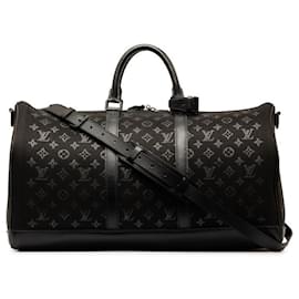 Louis Vuitton-LOUIS VUITTON Monogram Light Up Keepall Bandouliere 50 Bolsa de viagem em lona M44770 Em uma boa condição-Outro