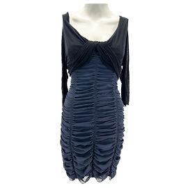 Carven Kleider T.FR 38 Seide Schwarz