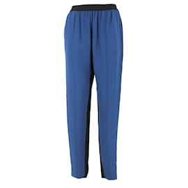 Céline-CELINE Pantalon T.fr 36 silk-Bleu