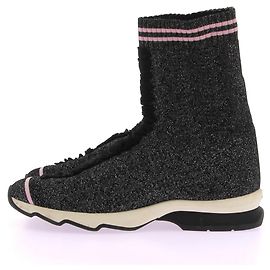 Fendi Sneaker T.EU 38 Stoff Silber