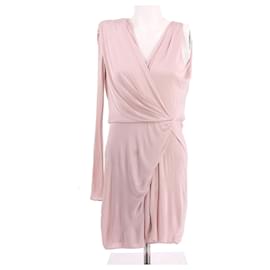 Versace-Vestidos VERSACE T.ISTO 40 Seda-Rosa