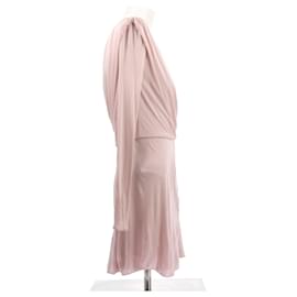 Versace-VERSACE Kleider T.ES 40 Silk-Pink