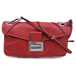 Miu Miu-Red Nappa Leather Mini Flap Shoulder Bag RR1926-Red