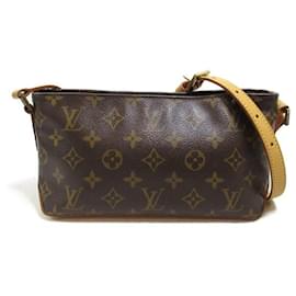 Louis Vuitton-Louis Vuitton Trotter Shoulder Bag Canvas Shoulder Bag M51240 in good condition-Other