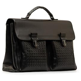 Bottega Veneta-Bottega Veneta Intrecciato Leather Briefcase Business Bag Leather in Good condition-Other