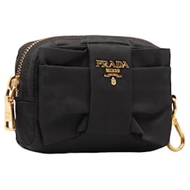 Prada-Prada Tessuto Cosmetic Pouch Vanity Bag Canvas 1NF727 in good condition-Other