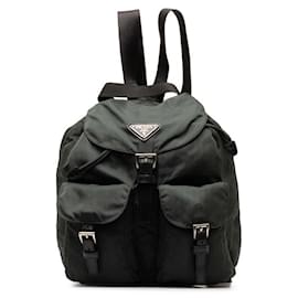 Prada-Prada Tessuto lined Pocket Backpack Backpack Canvas B6677F in Good condition-Other