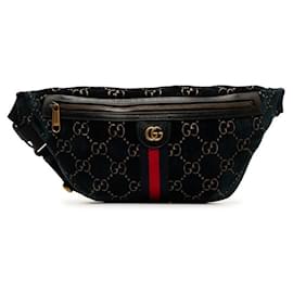 Gucci-Gucci GG Velvet GG Marmont Belt Bag Belt Bag Canvas 574968 in excellent condition-Other