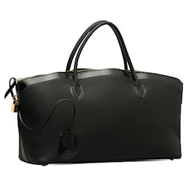 Louis Vuitton-Louis Vuitton Lockit East West Leather Handbag M93844 in Very Good Condition-Black