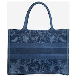 Christian Dior-Azul 2021 Tote libro mediano-Azul