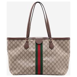 Gucci-Brown Ophidia tote bag-Brown