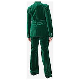 Etro-Ensemble costume deux pièces en velours vert - taille UK 14/18-Vert