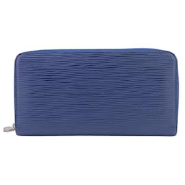 Louis Vuitton-Cartera Louis Vuitton Zippy-Azul marino