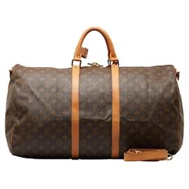 Louis Vuitton-Louis Vuitton Keepall Bandouliere 55-Braun