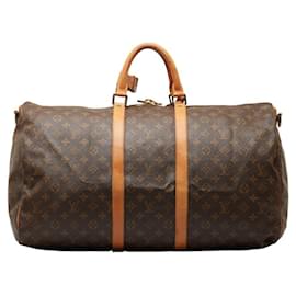 Louis Vuitton-Louis Vuitton Keepall Bandouliere 55-Braun