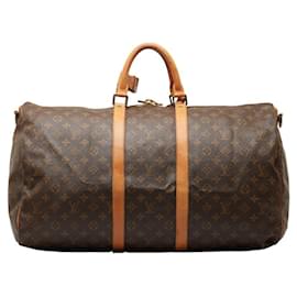 Louis Vuitton-Louis Vuitton Keepall Bandouliere 55-Brown