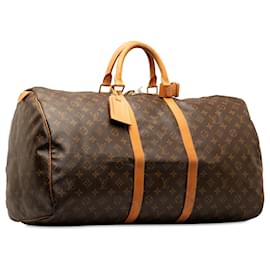 Louis Vuitton-Louis Vuitton Brown-Monogramm-Keepall 55-Braun