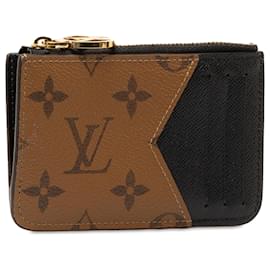 Louis Vuitton-Louis Vuitton Braunes Monogramm Reverse Romy Kartenetui-Braun