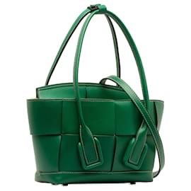 Bottega Veneta-Bolsa Bottega Veneta Verde Maxi Intrecciato Mini Arco-Verde