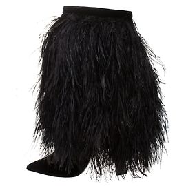 Saint Laurent Yeti-Stiefel Schwarz