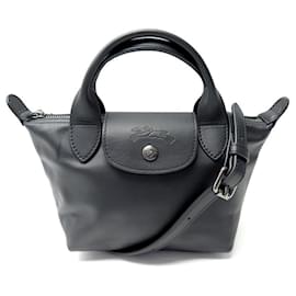 Longchamp-NEUE LONGCHAMP XS LE PLIAGE XTRA L HANDTASCHE1500987001 Schwarze Schulter-Schwarz