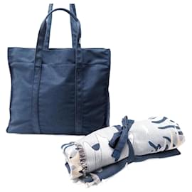 Rolex-NEUF DRAP DE PLAGE HIPPOCAMPE SERVIETTE ROLEX + SAC CABAS TOILE JEAN BEACH TOWEL-Bleu