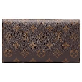 Louis Vuitton-Louis Vuitton Porte Tresor International Long Wallet Leather Long Wallet M61215 in fair condition-Other