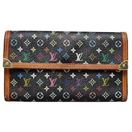 Louis Vuitton-Louis Vuitton Portefeuille International Long Wallet Canvas Long Wallet M92658 in good condition-Other