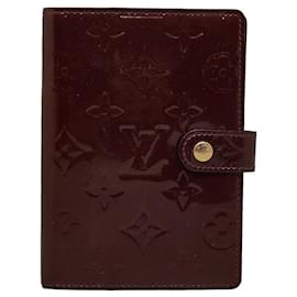 Louis Vuitton-Louis Vuitton Agenda PM Funda de cuero para cuaderno R21072 en buen estado-Otro