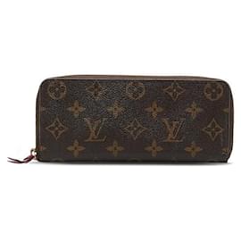 Louis Vuitton-Louis Vuitton Clemence Wallet Canvas Long Wallet M61298 in good condition-Other