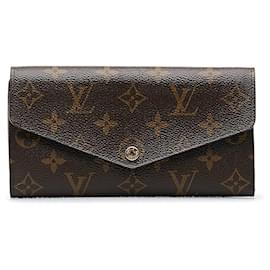 Louis Vuitton-Louis Vuitton Portefeuille Sarah Canvas Long Wallet M62234 en bon état-Autre