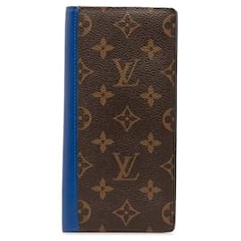 Louis Vuitton-Louis Vuitton Portefeuille Brazza Canvas Long Wallet M63026 in good condition-Other