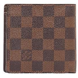 Louis Vuitton-Louis Vuitton Porte Billets Cartes Credit Monnaie Geldbörse Canvas Kurze Geldbörse N61665 in guter Kondition-Andere