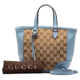 Gucci-Bolsa Bree em lona e couro GG 449241-Outro