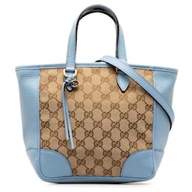 Gucci-GG Canvas & Leather Bree Handbag 449241-Other