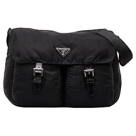 Prada-Tessuto Double Pocket Shoulder Bag-Other