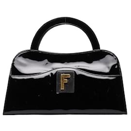 Fendi-Fendi Patent Leather Handbag Leather Handbag in Good condition-Other