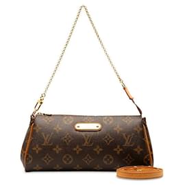 Louis Vuitton-Louis Vuitton Bolso De Hombro De Lona Eva M95567 en buen estado-Otro