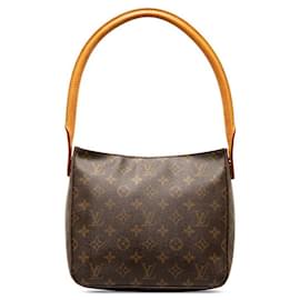 Louis Vuitton-Louis Vuitton Looping MM Canvas Shoulder Bag M51146 in good condition-Other