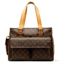 Louis Vuitton-Louis Vuitton Multiplicite Tote Bag Canvas Tote Bag M51162 in good condition-Other