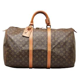 Louis Vuitton-Louis Vuitton Keepall 50 Bolsa de viagem em lona M41426 em boa condição-Outro