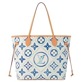 Louis Vuitton-LV Neverfull by the pool-Blue